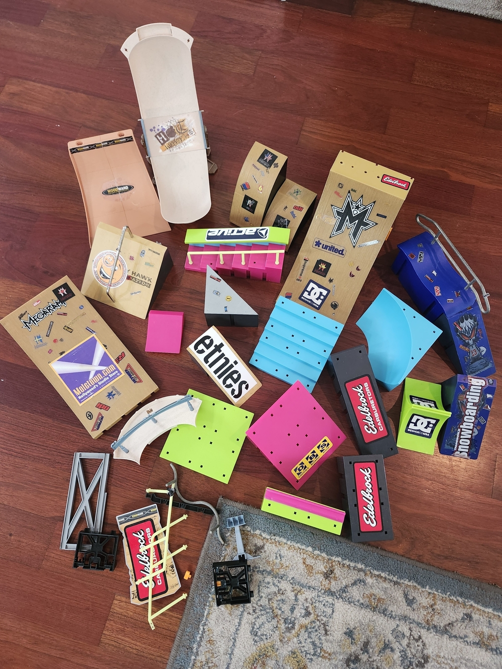 Multiple Tech Deck Skateboard, BMX, Snowboard Skatepark Sets Ramps, Rails, Etc